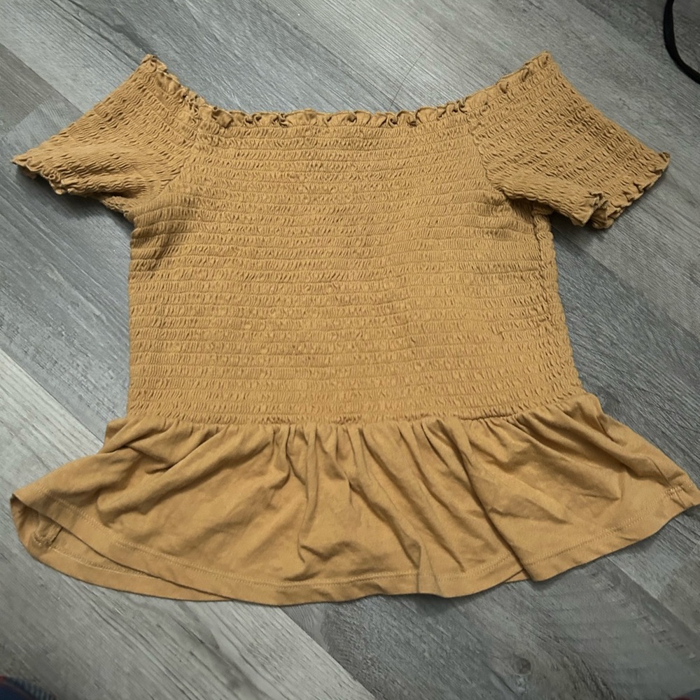 Mustard yellow shirt